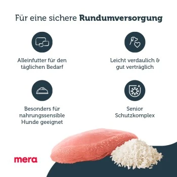 MERA Pure Sensitive Senior Truthahn & Reis 12,5 Kg – Bild 4