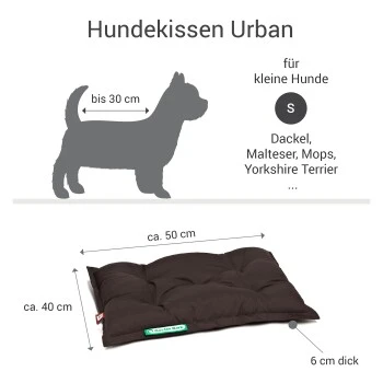 Doctor Bark Country-Kissen Sandbraun S – Bild 3