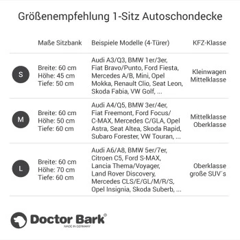 Doctor Bark Autoschondecke Rückbank 1-Sitz Schwarz S – Bild 6