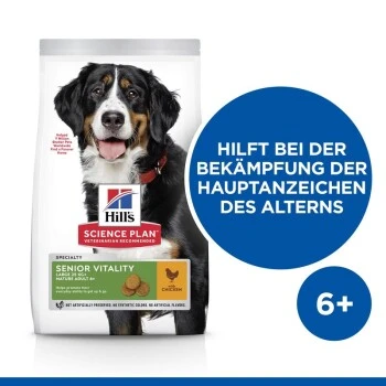 Hill's Science Plan Senior Vitality Large Breed Mature Adult 6+ Mit Huhn 14 Kg – Bild 2