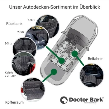 Doctor Bark Autoschondecke Rückbank 1-Sitz Schwarz S – Bild 7