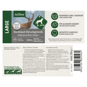 Aniforte Hochland Hirschgeweih Large – Bild 2